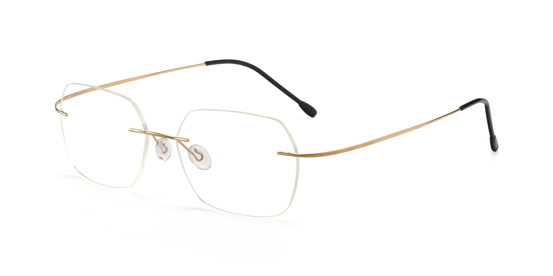 Angle of Space in Gold with Clear Reading Eyeglass Lenses