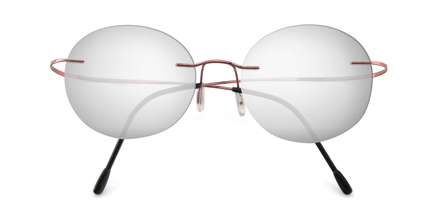 Leon - Light Pink Flash Mirrored Sunglasses