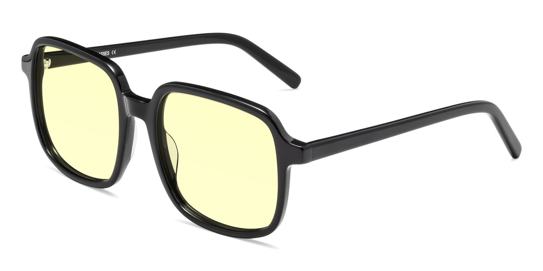 Angle of Water in Black with Light Yellow Tinted Lenses