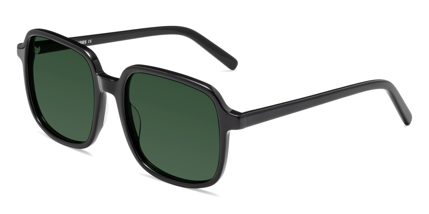 Angle of Water in Black with Green Tinted Lenses