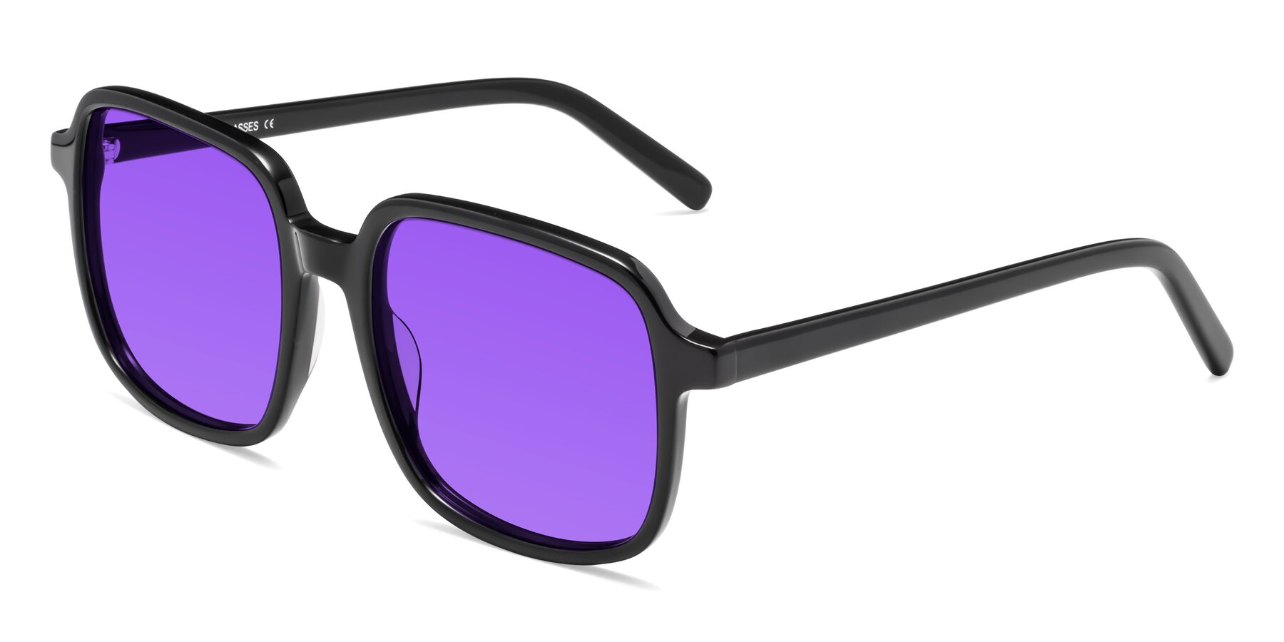 Angle of Water in Black with Purple Tinted Lenses