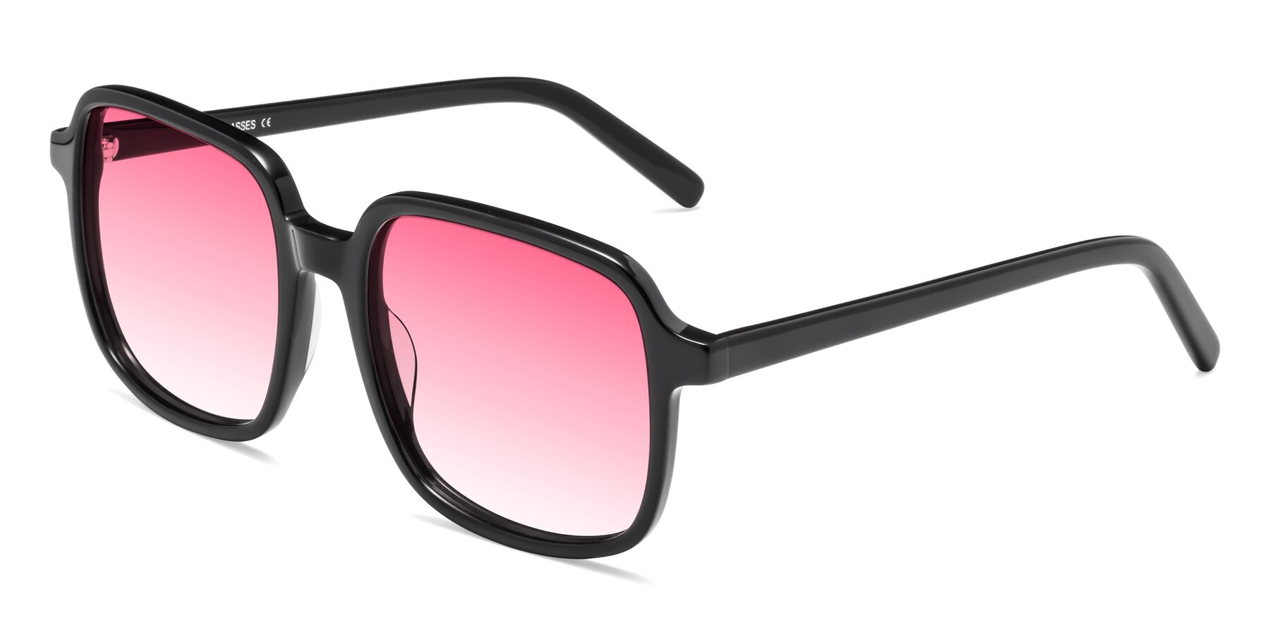 Angle of Water in Black with Pink Gradient Lenses