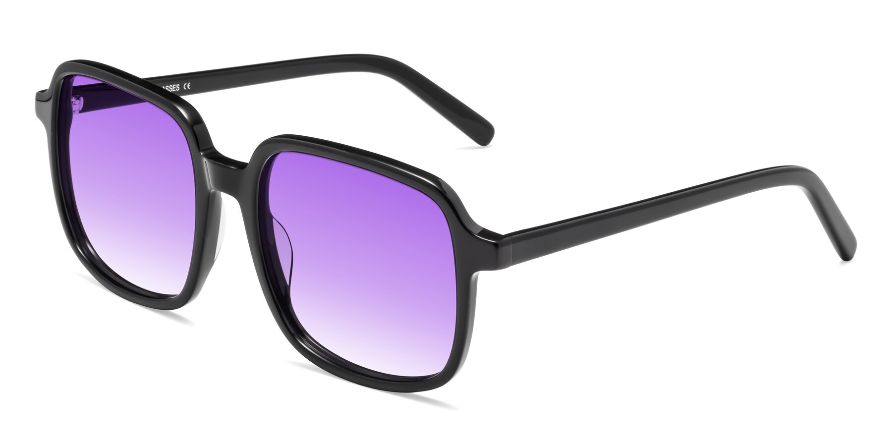 Angle of Water in Black with Purple Gradient Lenses