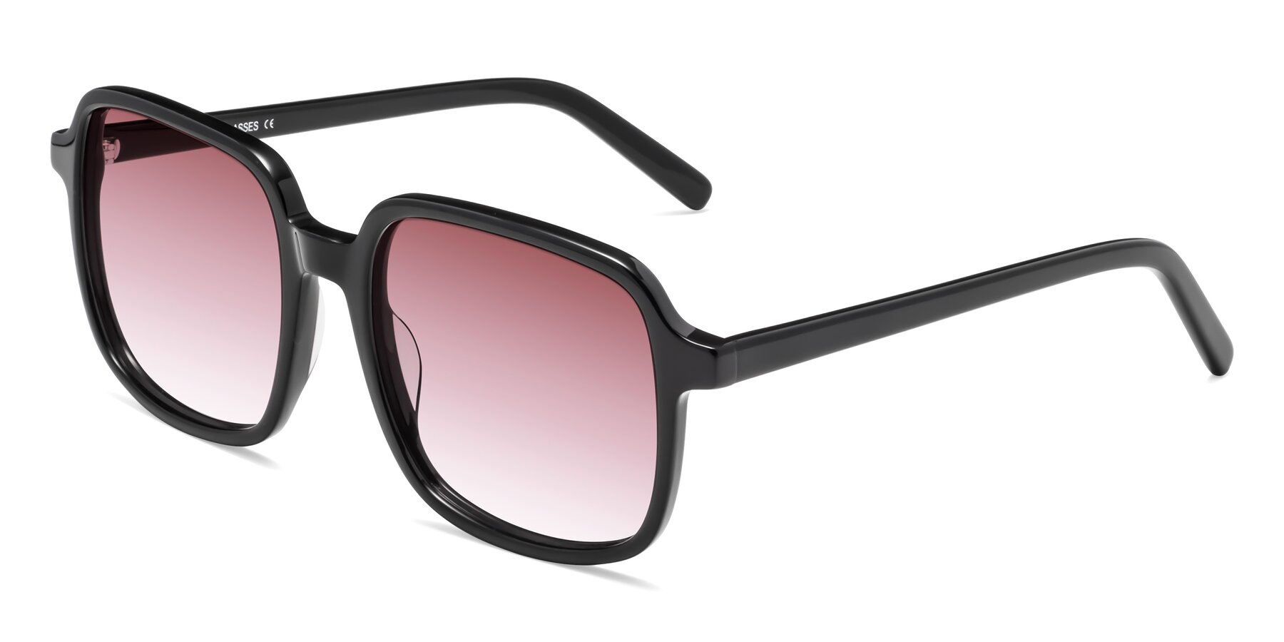 Angle of Water in Black with Garnet Gradient Lenses