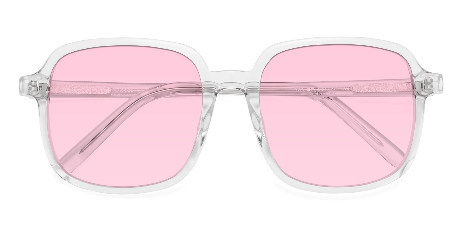 Folded Front of Water in Clear with Light Pink Tinted Lenses
