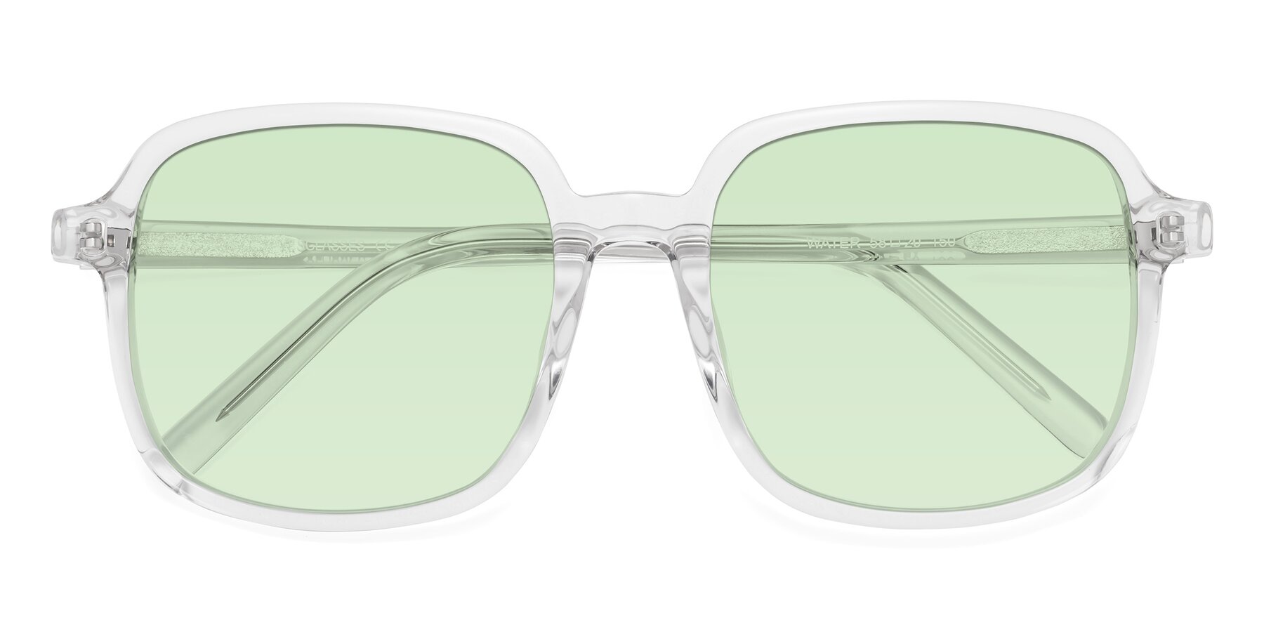 Folded Front of Water in Clear with Light Green Tinted Lenses