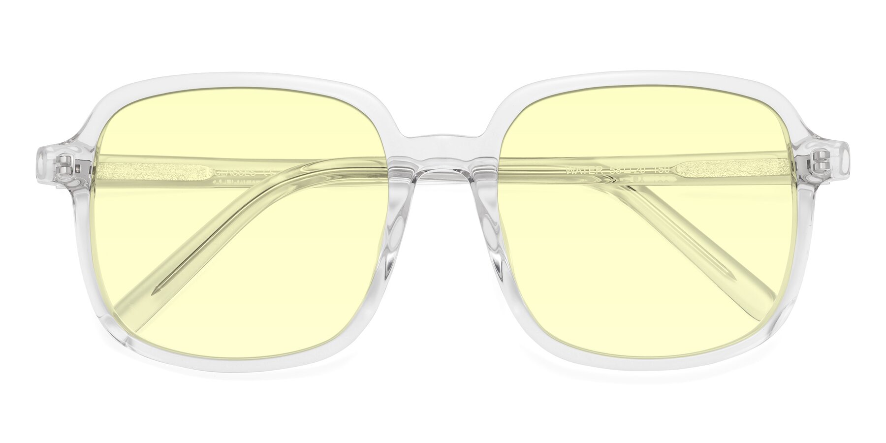 Folded Front of Water in Clear with Light Yellow Tinted Lenses