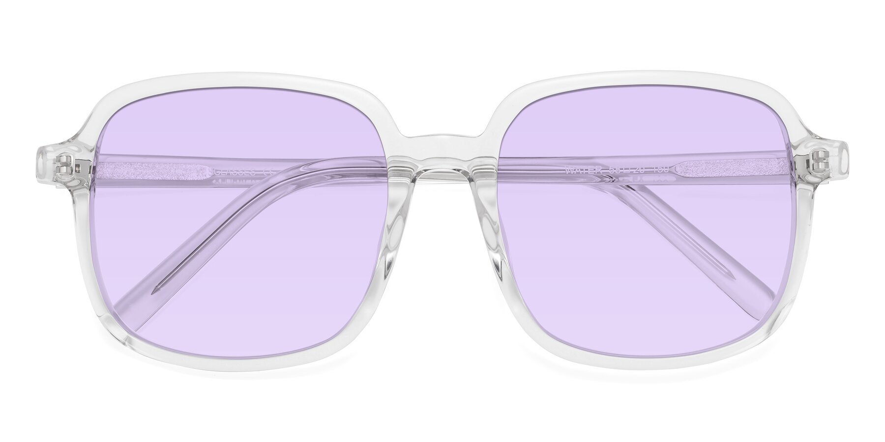 Folded Front of Water in Clear with Light Purple Tinted Lenses