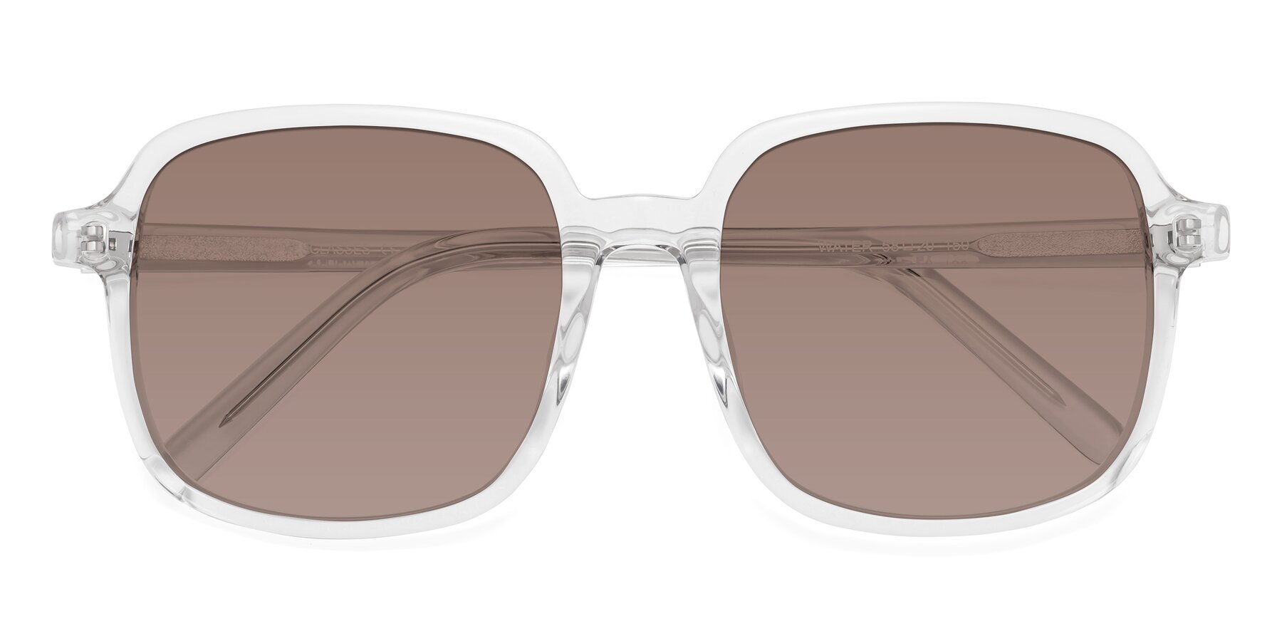 Folded Front of Water in Clear with Medium Brown Tinted Lenses