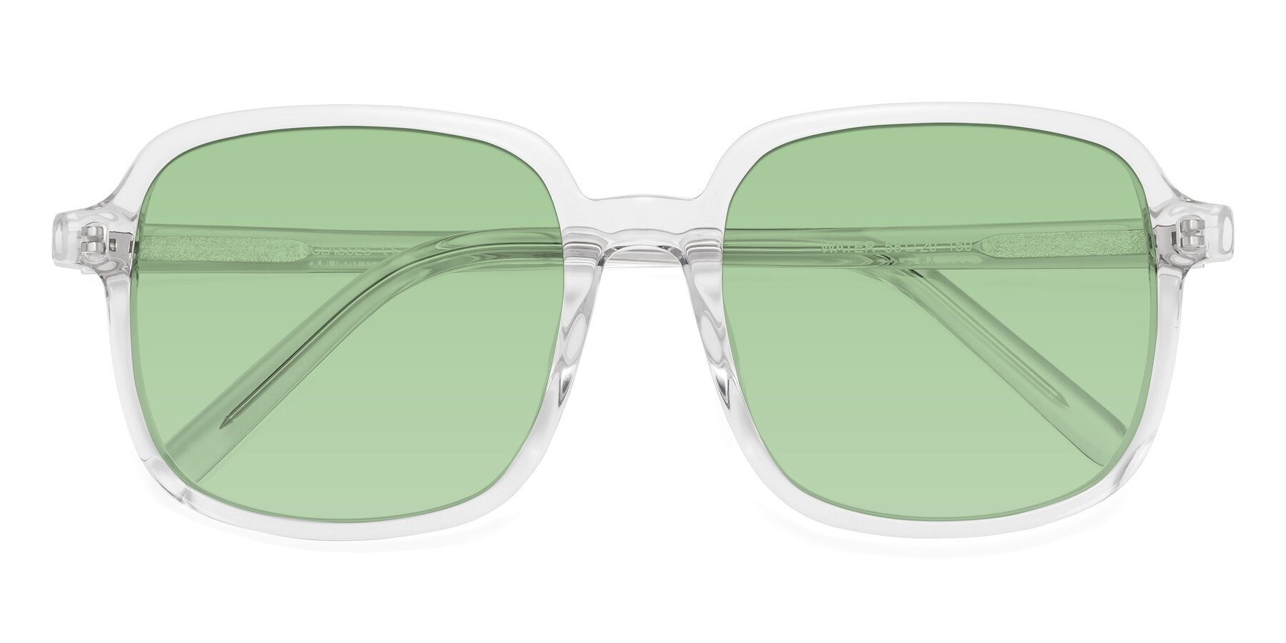 Folded Front of Water in Clear with Medium Green Tinted Lenses