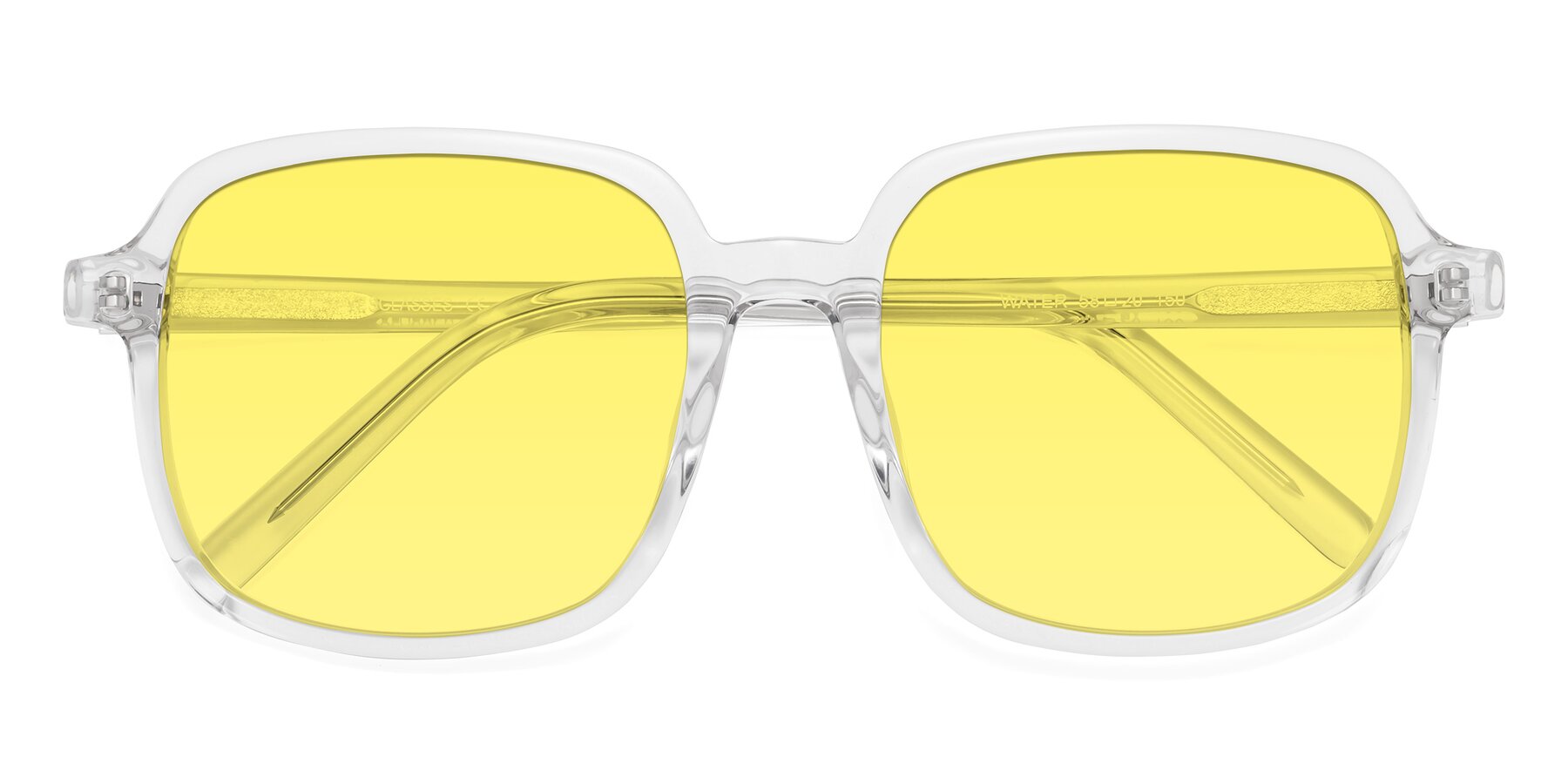 Folded Front of Water in Clear with Medium Yellow Tinted Lenses