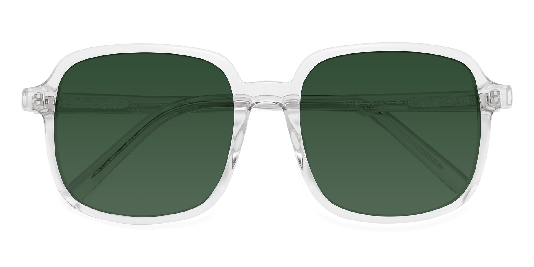 Folded Front of Water in Clear with Green Tinted Lenses