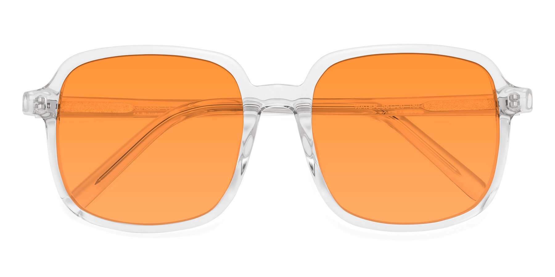 Folded Front of Water in Clear with Orange Tinted Lenses