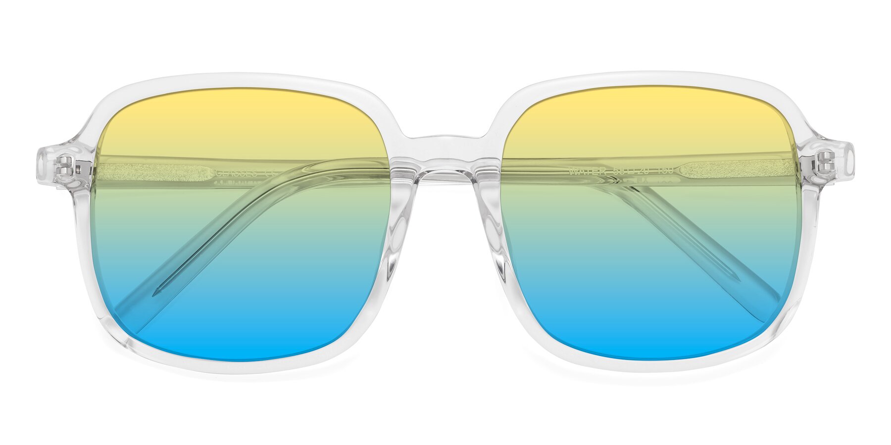Folded Front of Water in Clear with Yellow / Blue Gradient Lenses