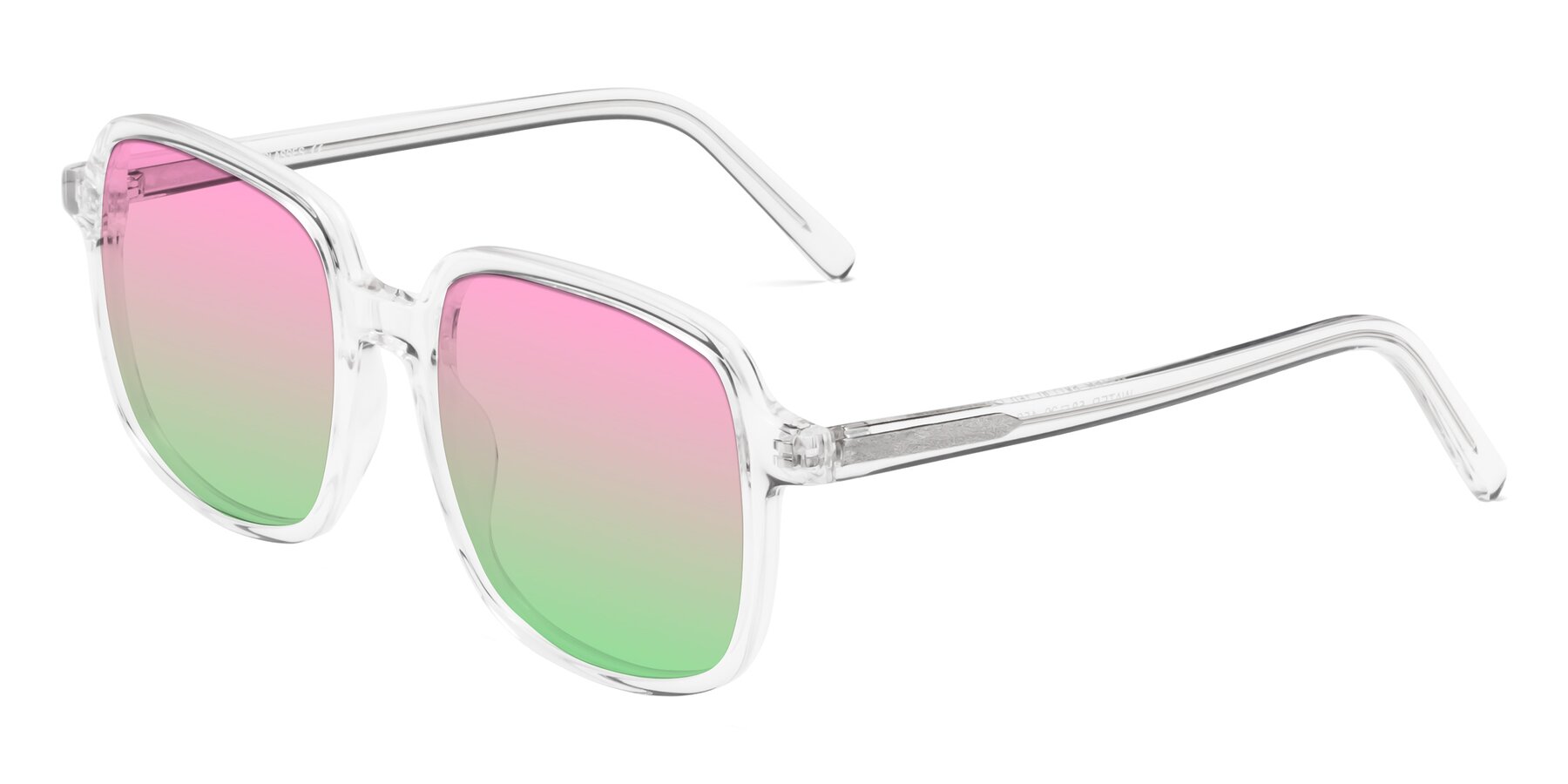 Angle of Water in Clear with Pink / Green Gradient Lenses