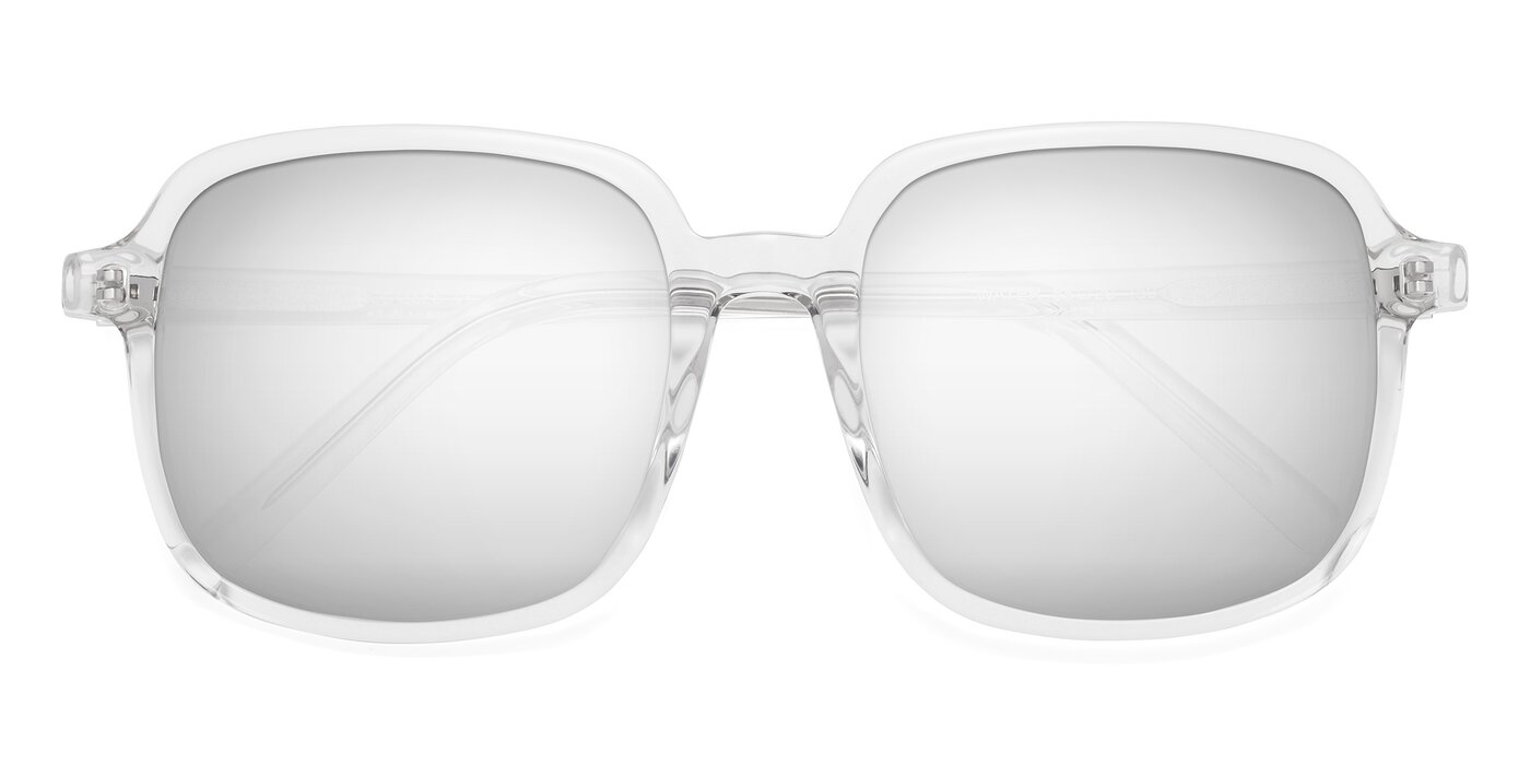 Water - Clear Flash Mirrored Sunglasses