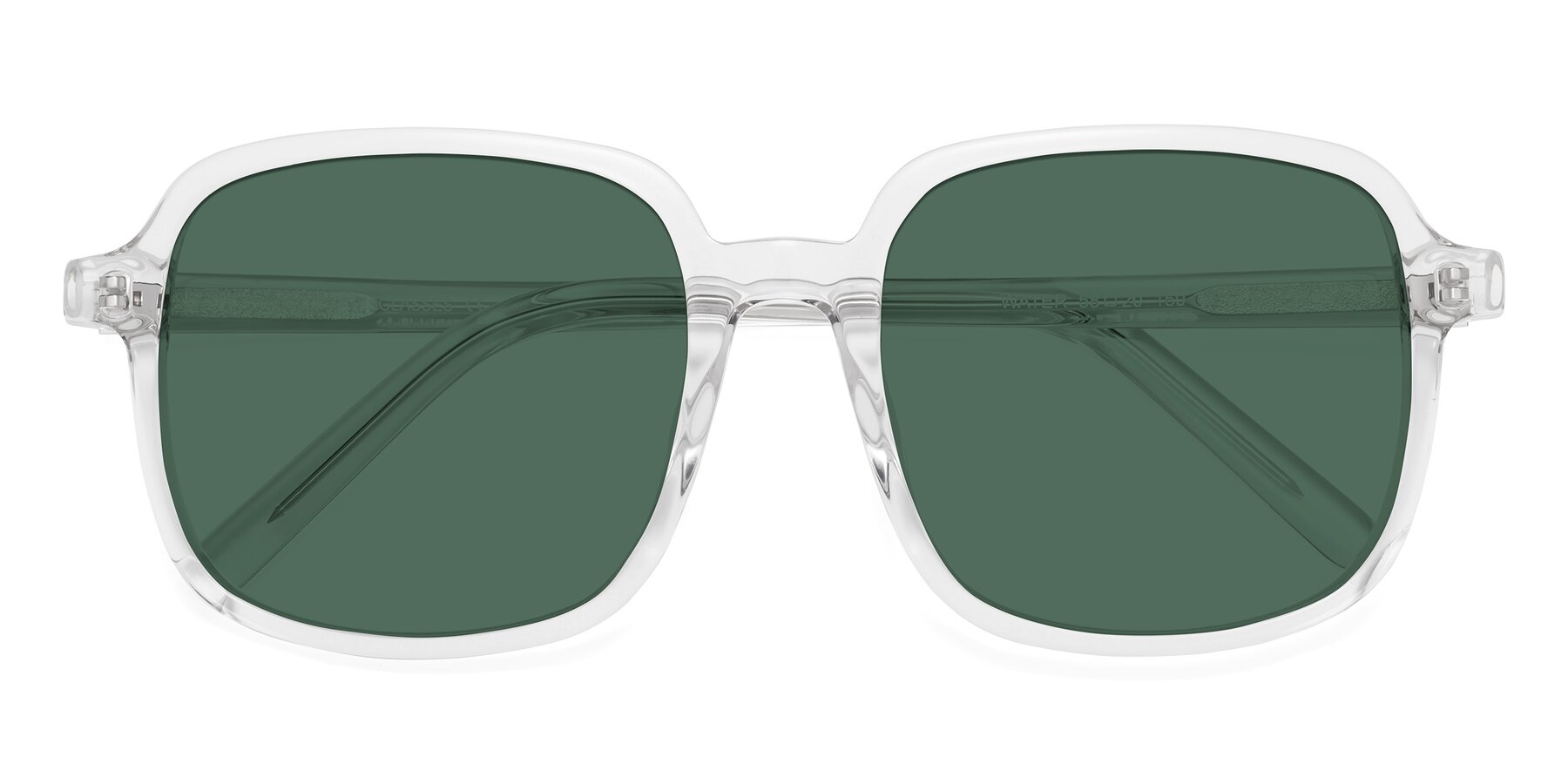 Folded Front of Water in Clear with Green Polarized Lenses