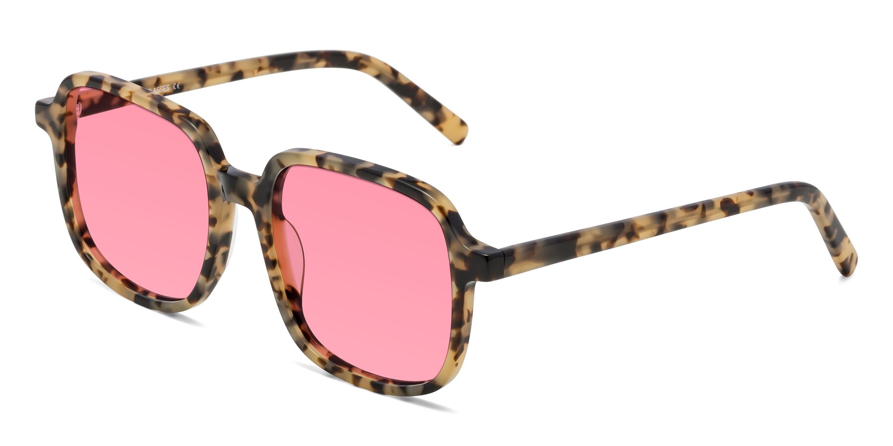 Angle of Water in Tortoise with Pink Tinted Lenses