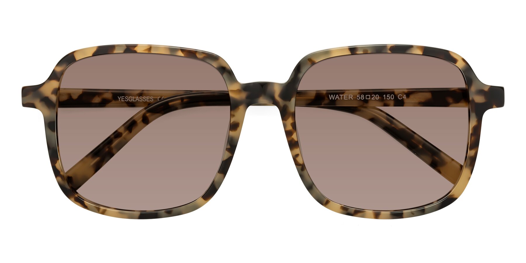 Folded Front of Water in Tortoise with Medium Brown Tinted Lenses