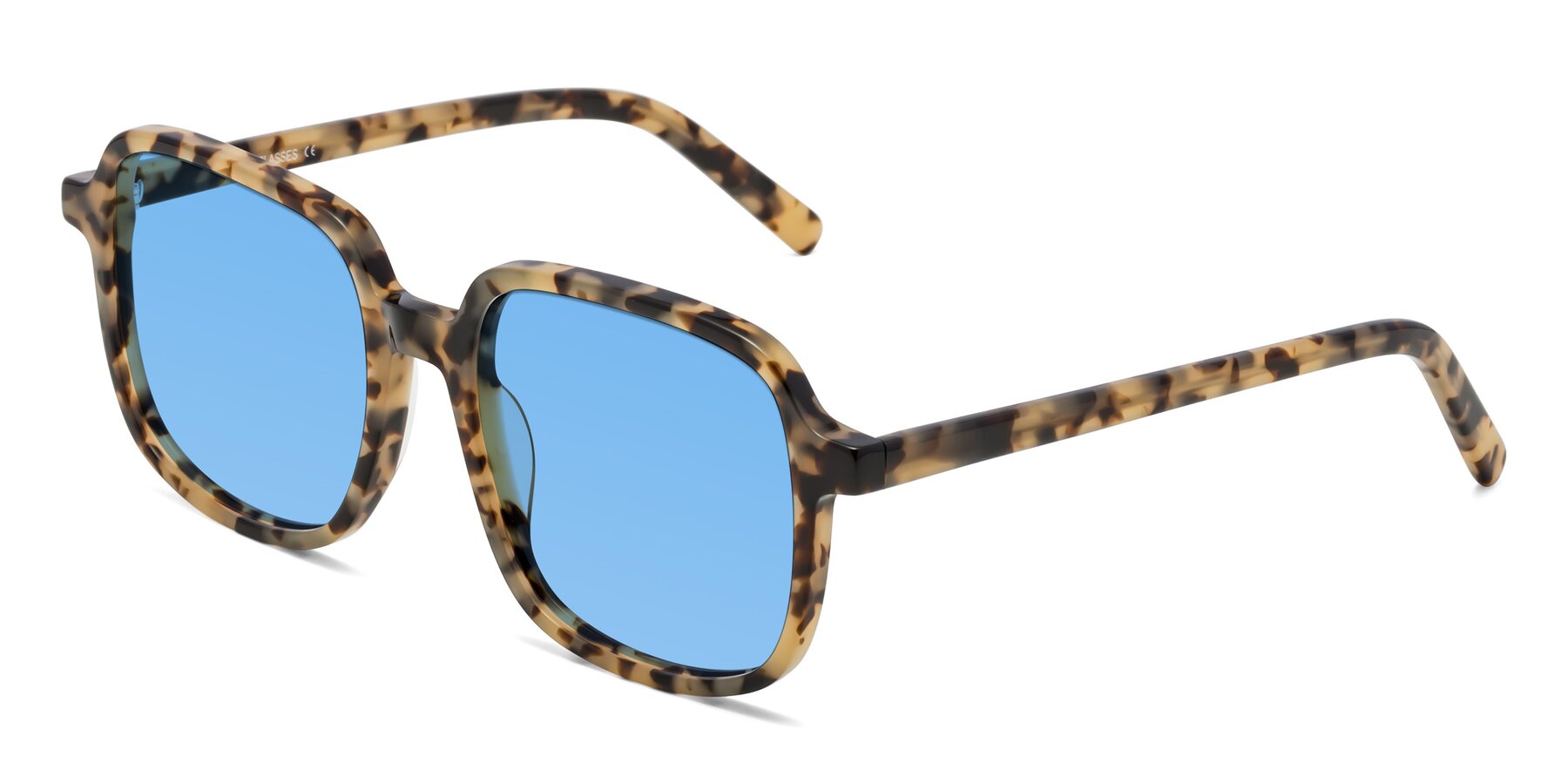Angle of Water in Tortoise with Medium Blue Tinted Lenses