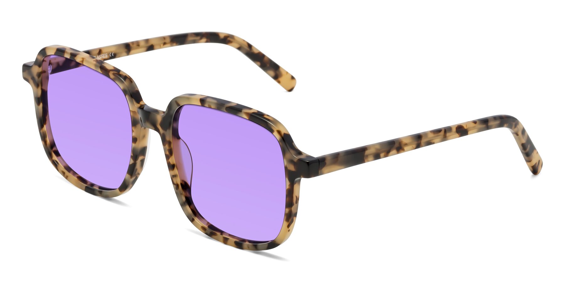 Angle of Water in Tortoise with Medium Purple Tinted Lenses