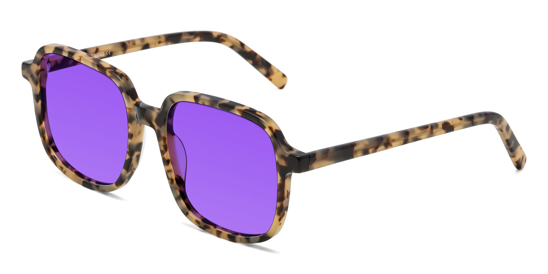 Angle of Water in Tortoise with Purple Tinted Lenses