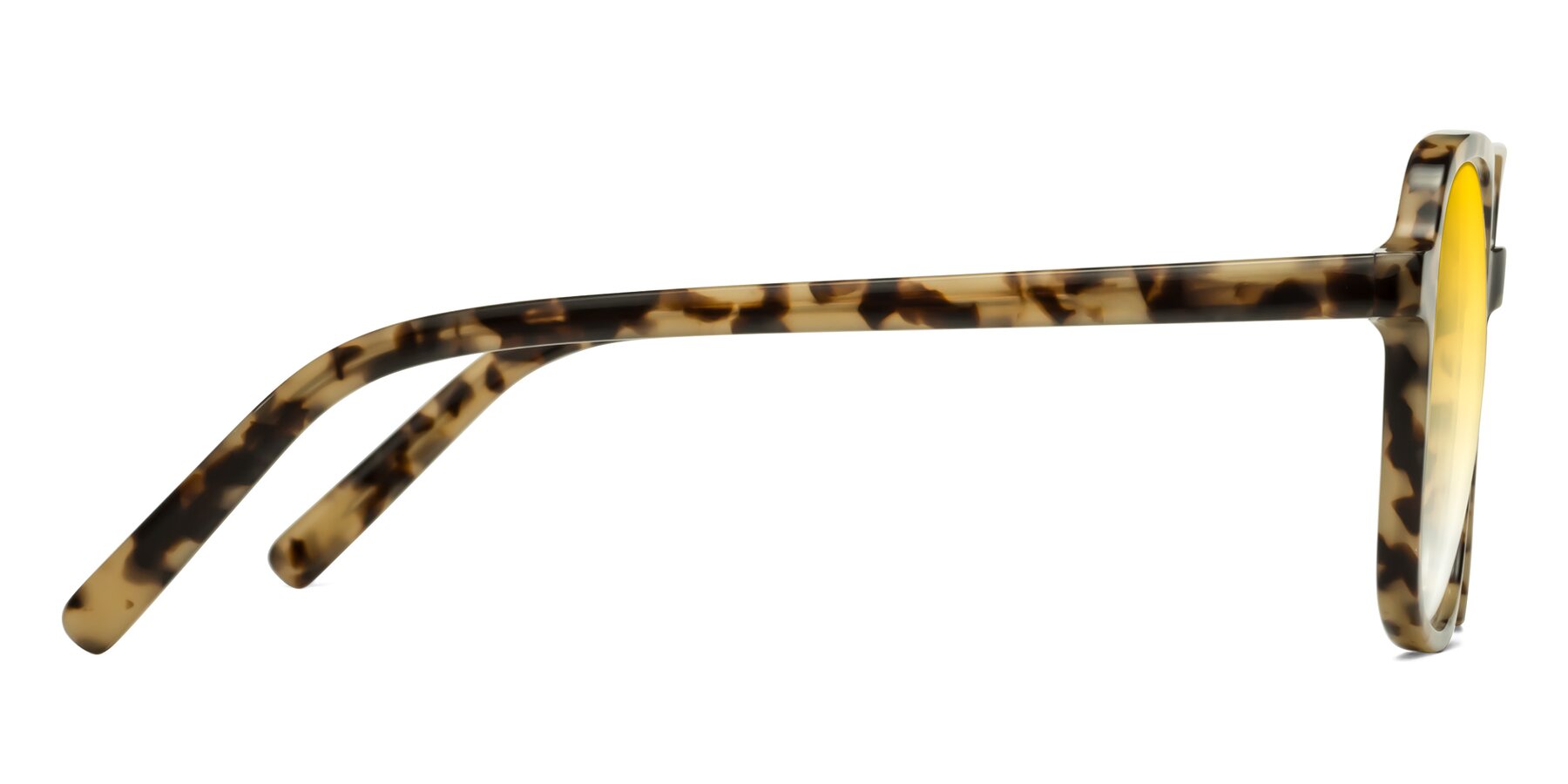 Side of Water in Ivory Tortoise with Yellow Gradient Lenses