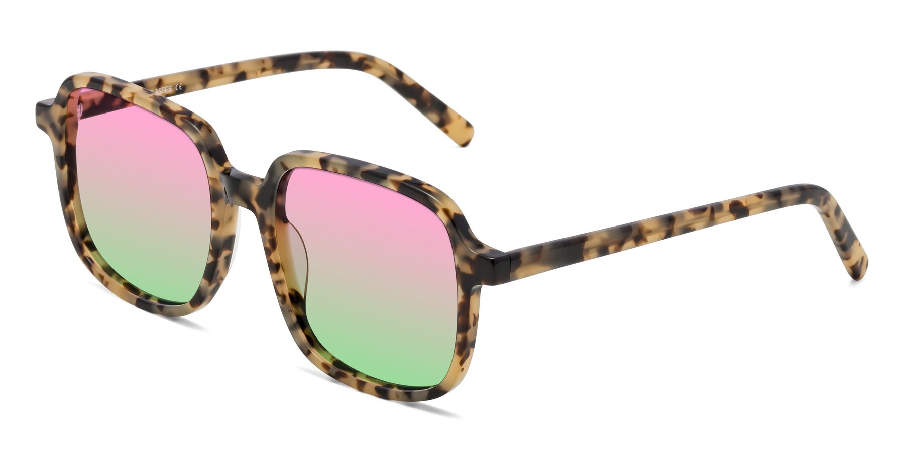 Angle of Water in Tortoise with Pink / Green Gradient Lenses
