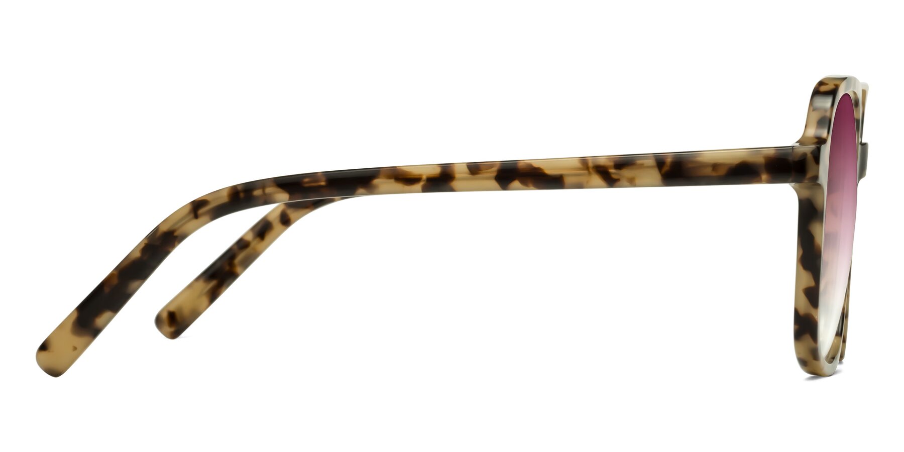 Side of Water in Ivory Tortoise with Wine Gradient Lenses