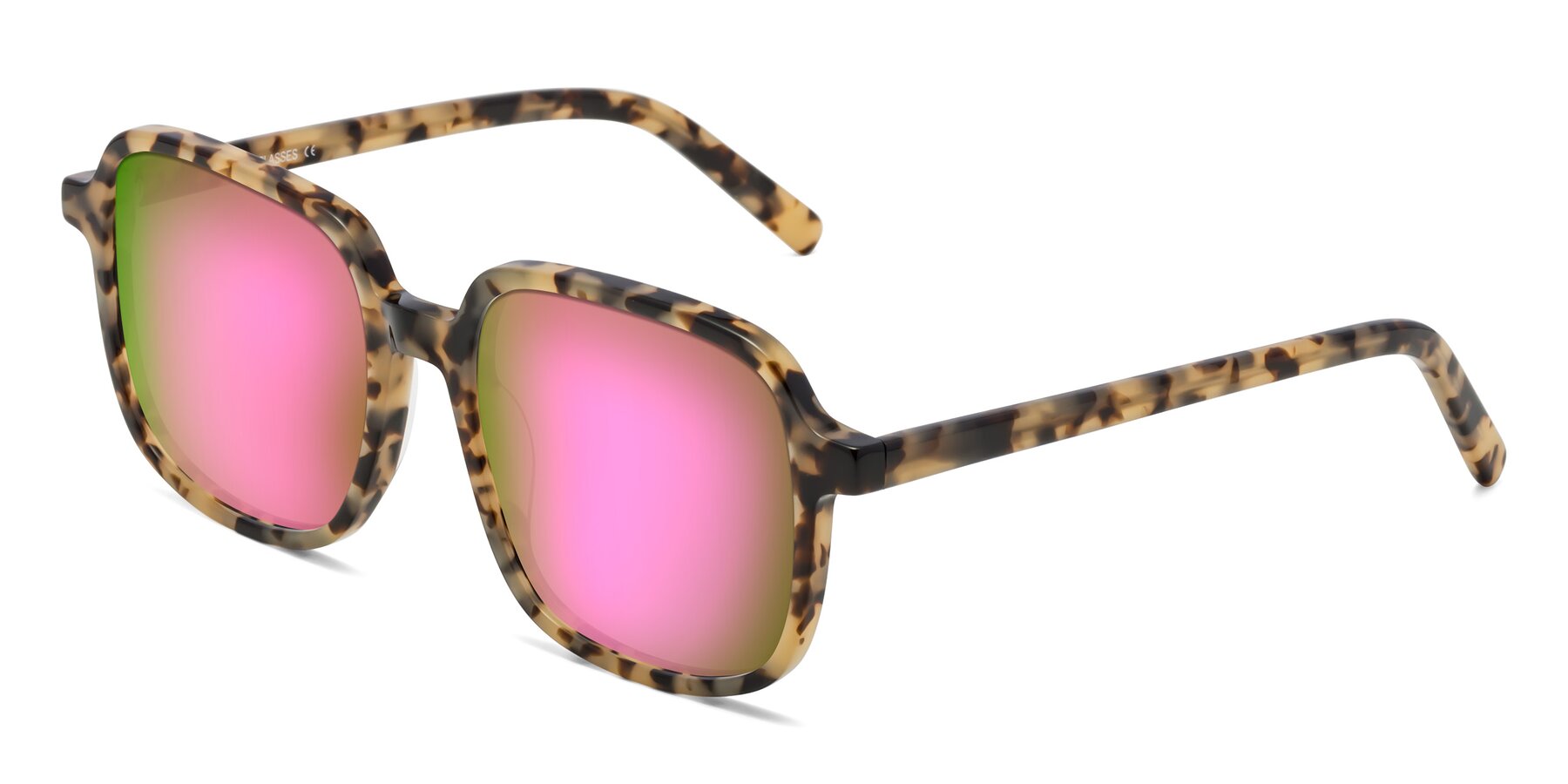 Angle of Water in Tortoise with Pink Mirrored Lenses