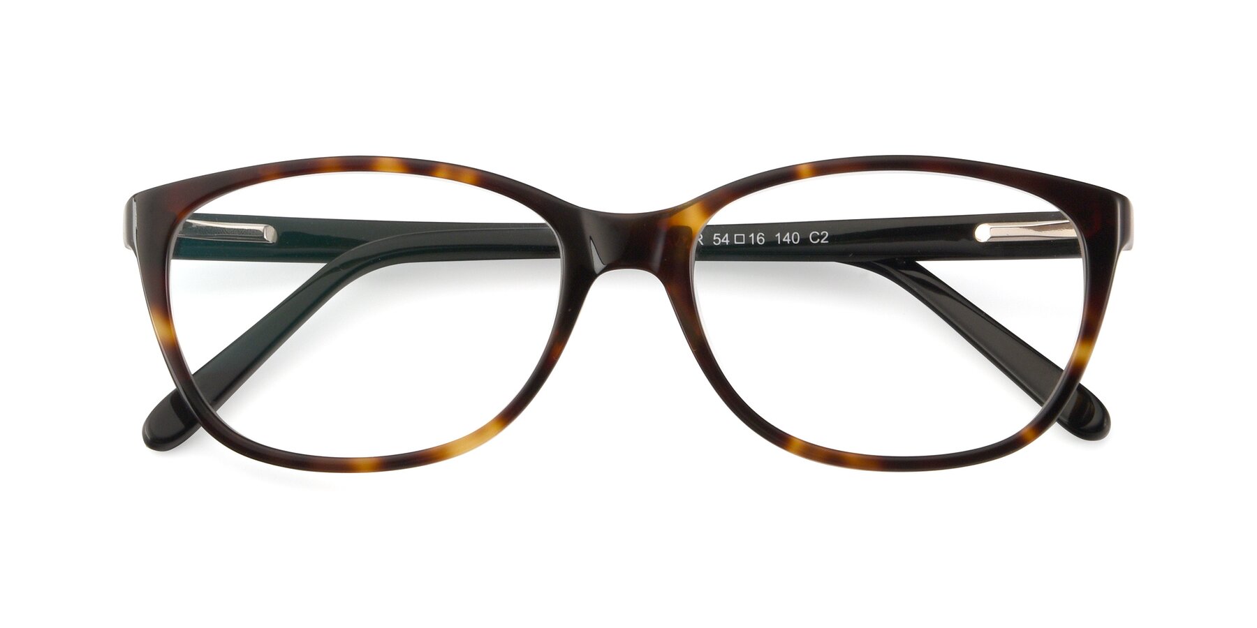 Folded Front of Xavier in Tortoise with Clear Blue Light Blocking Lenses