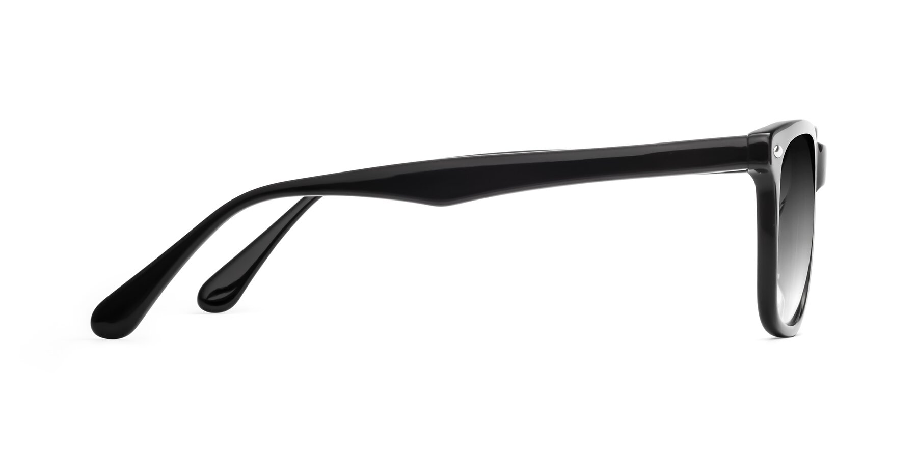 Side of 007 in Black with Gray Gradient Lenses