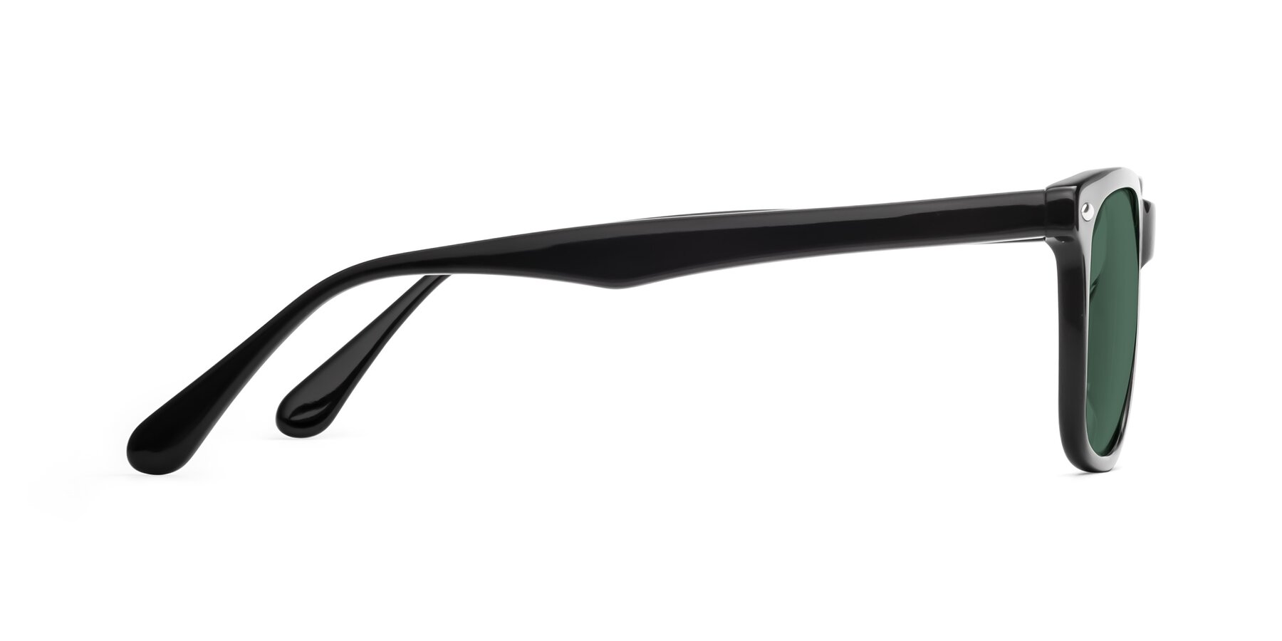 Side of 007 in Black with Green Polarized Lenses
