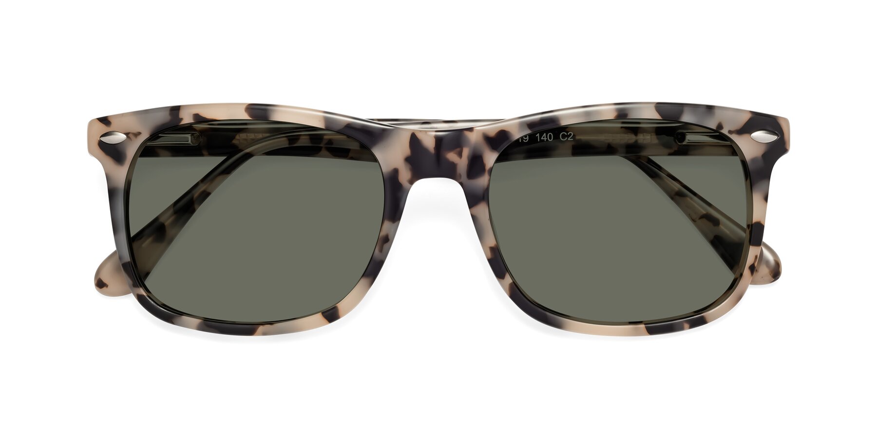 Folded Front of 007 in Havana with Gray Polarized Lenses