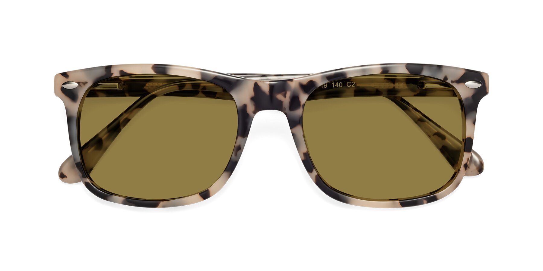 Folded Front of 007 in Havana with Brown Polarized Lenses
