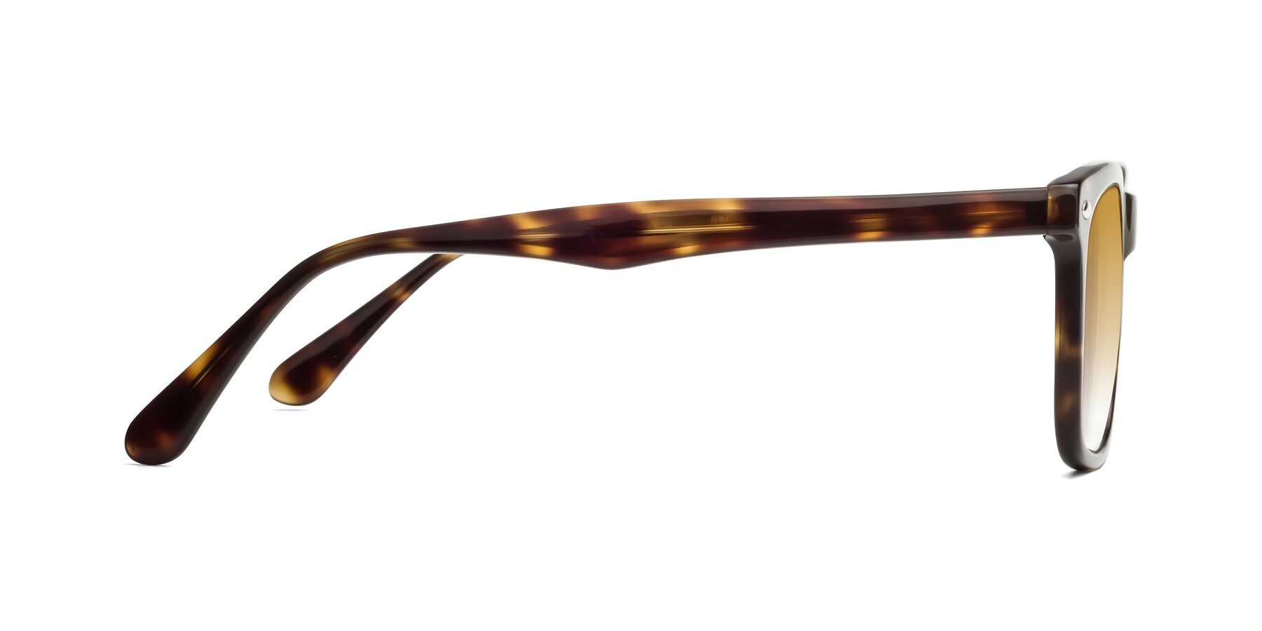 Side of 007 in Yellow Tortoise with Champagne Gradient Lenses