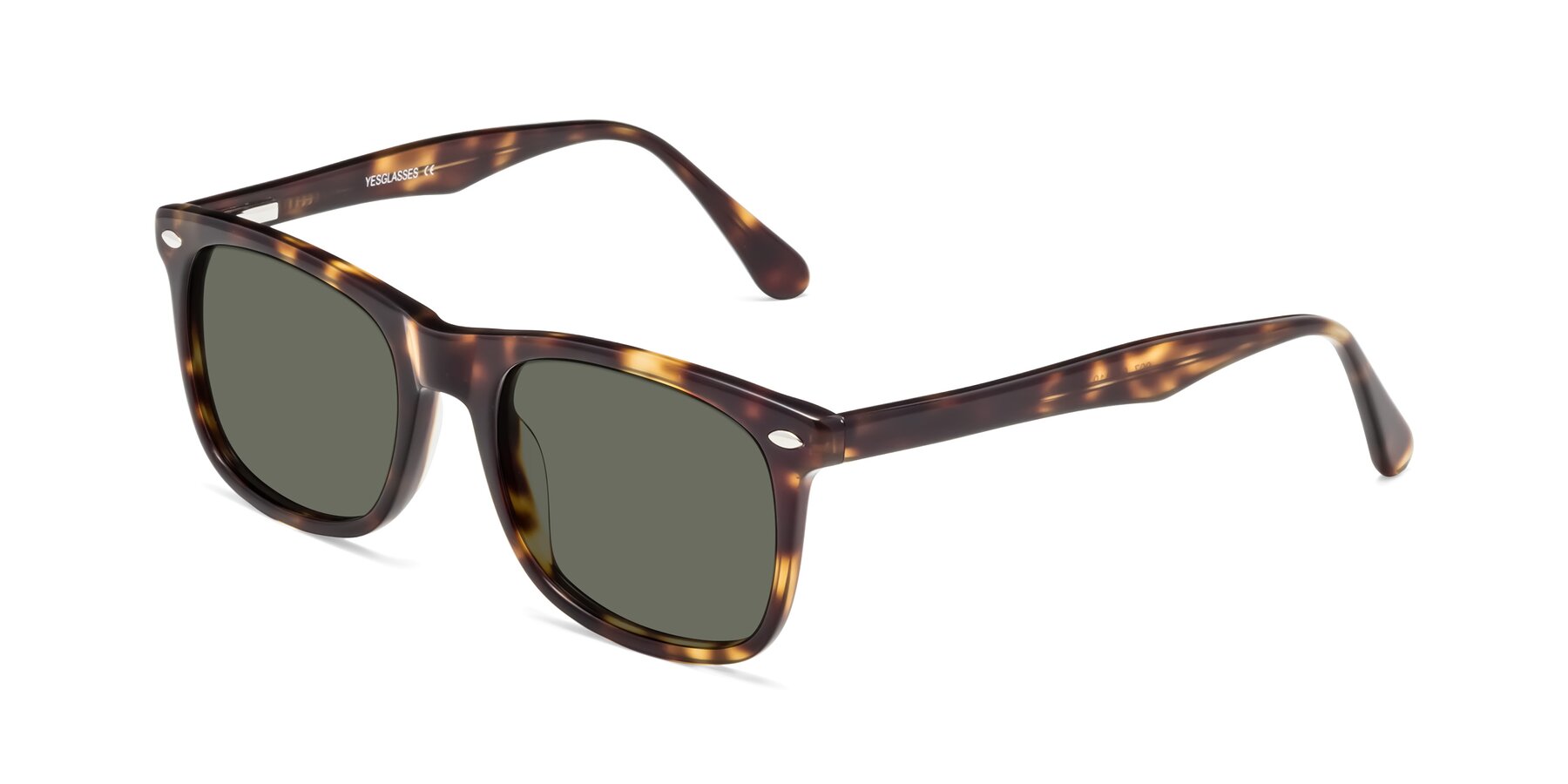 Angle of 007 in Yellow Tortoise with Gray Polarized Lenses
