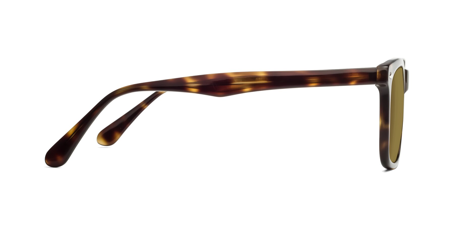 Side of 007 in Yellow Tortoise with Brown Polarized Lenses