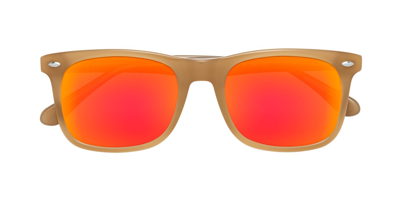 007 - Caramel Flash Mirrored Sunglasses