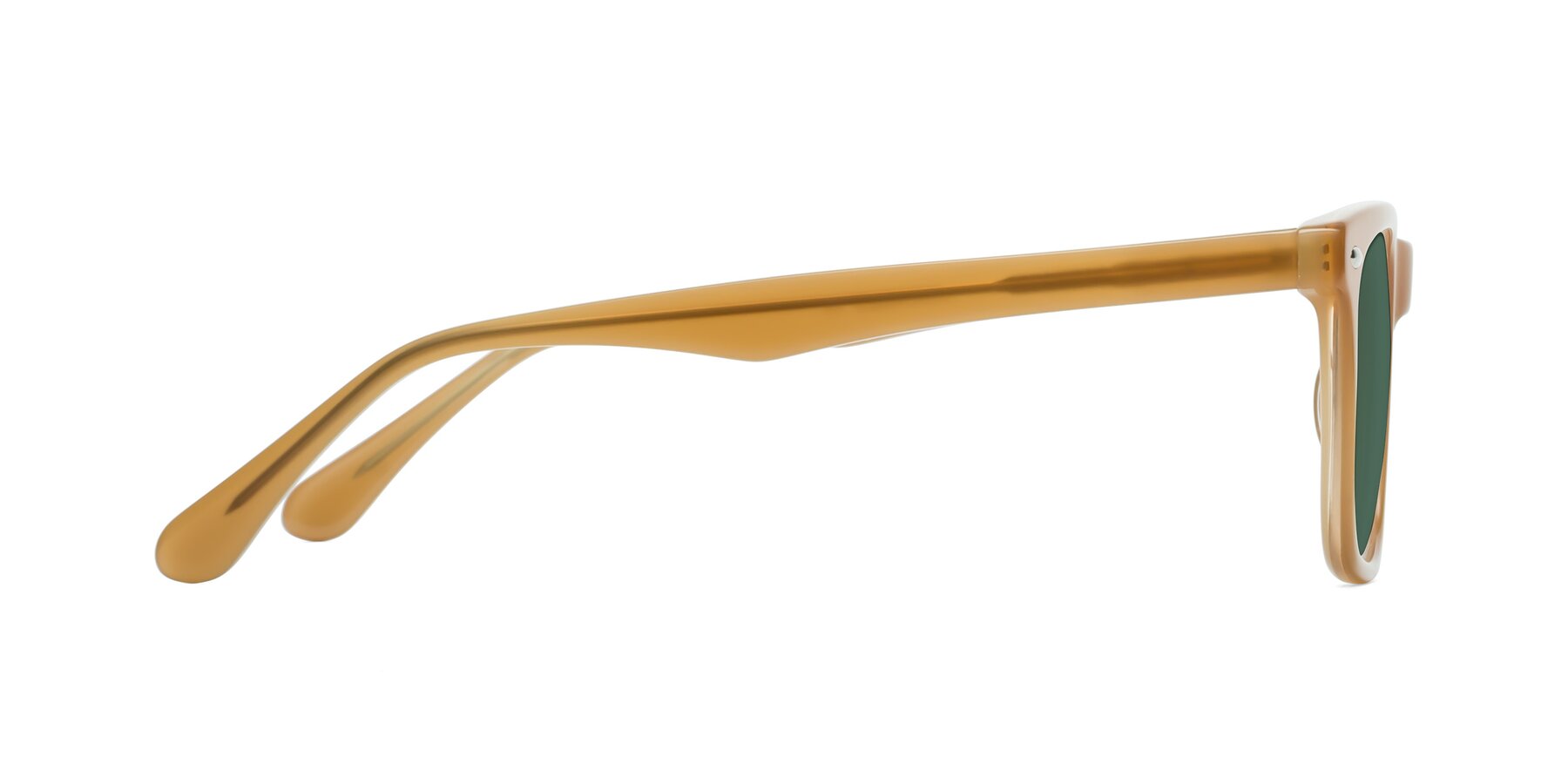 Side of 007 in Caramel with Green Polarized Lenses