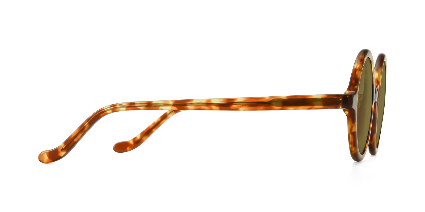 Side of Chaplin in Tortoise with Brown Polarized Lenses