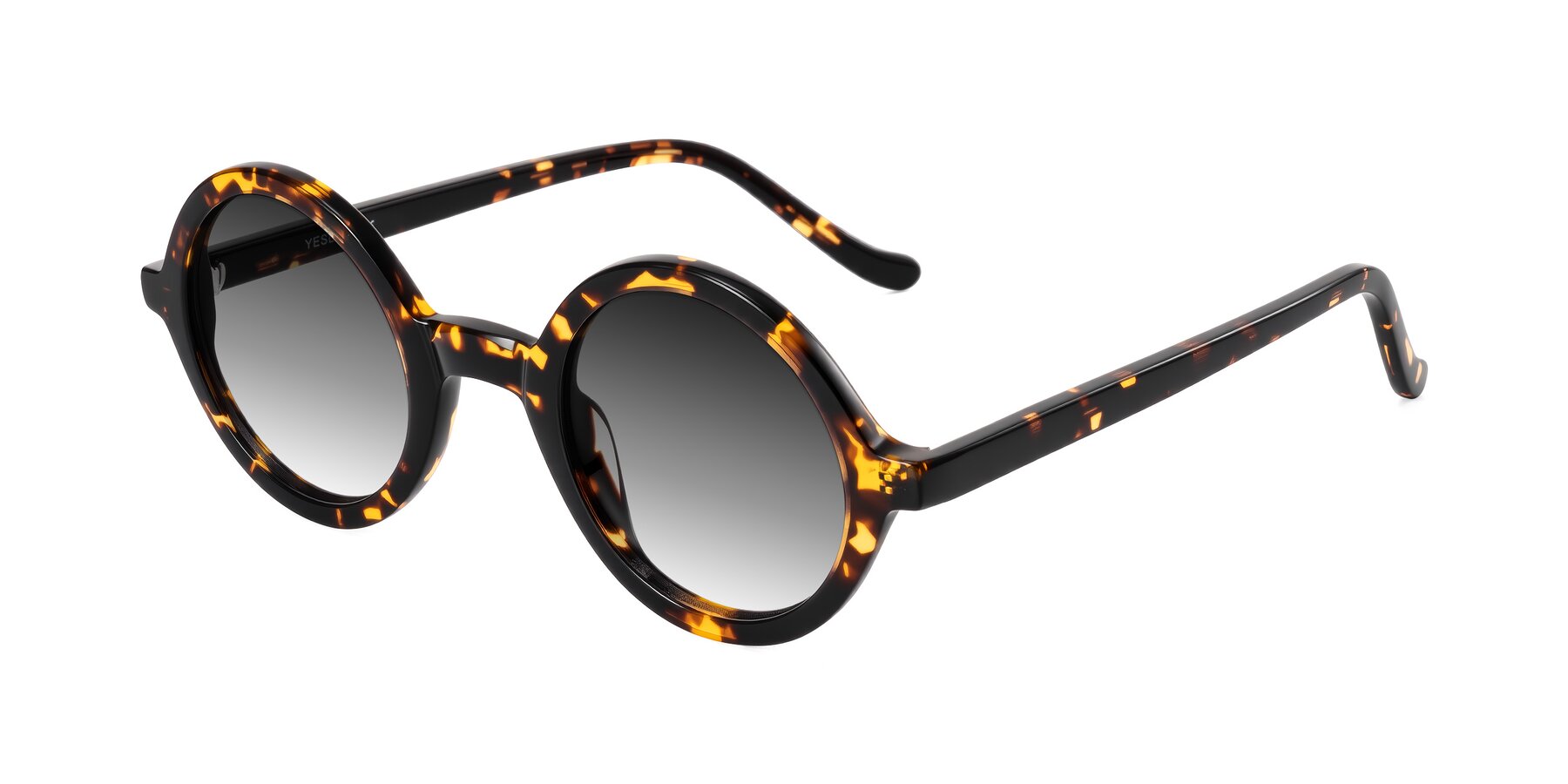 Angle of Chaplin in Dark Tortoise with Gray Gradient Lenses