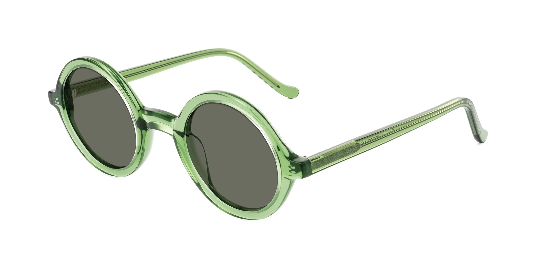 Angle of Chaplin in Green with Gray Polarized Lenses