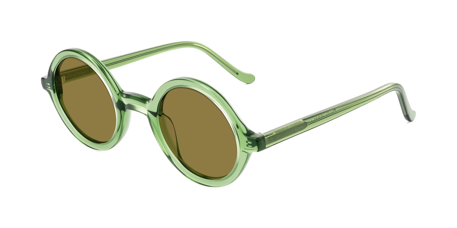 Angle of Chaplin in Green with Brown Polarized Lenses