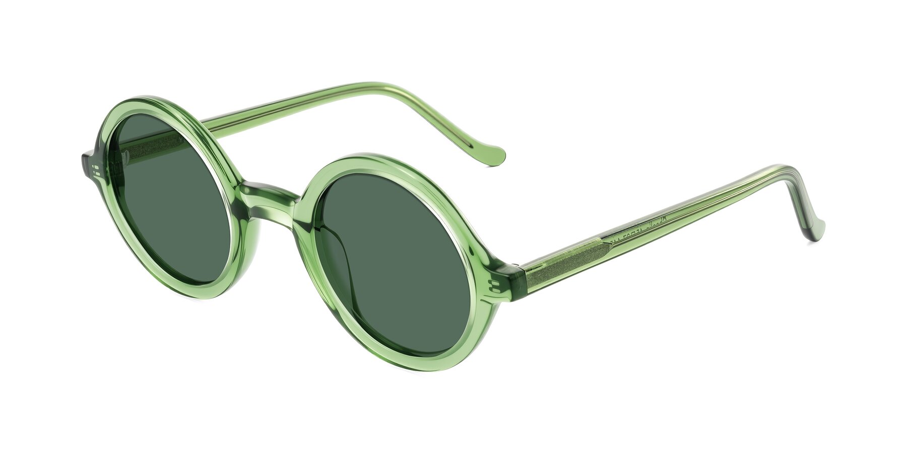 Angle of Chaplin in Green with Green Polarized Lenses