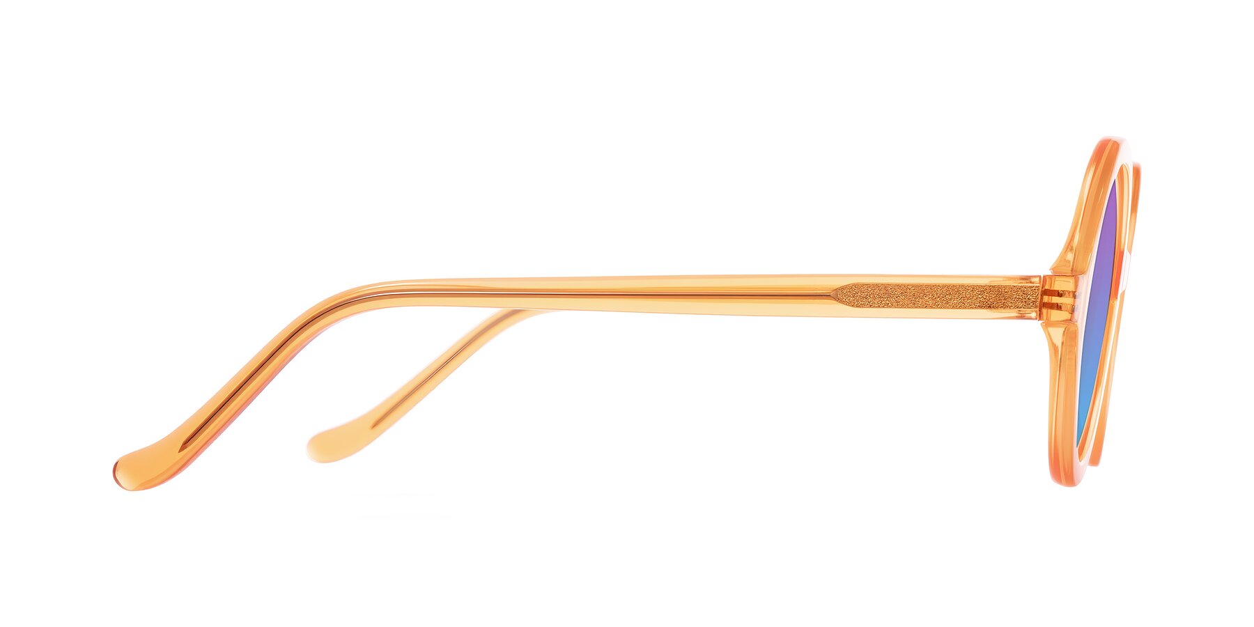 Side of Chaplin in Orange with Purple / Blue Gradient Lenses