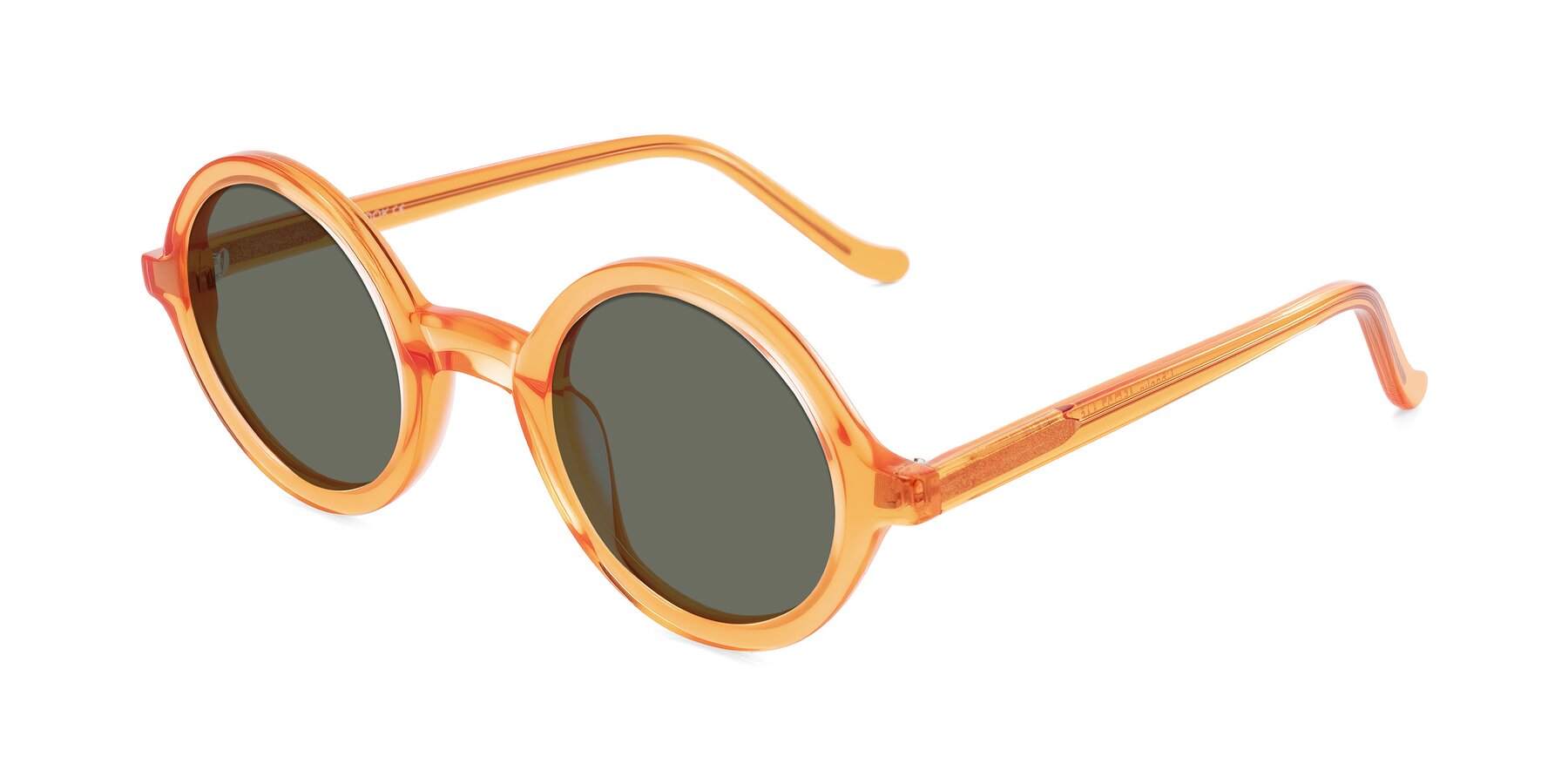 Angle of Chaplin in Orange with Gray Polarized Lenses