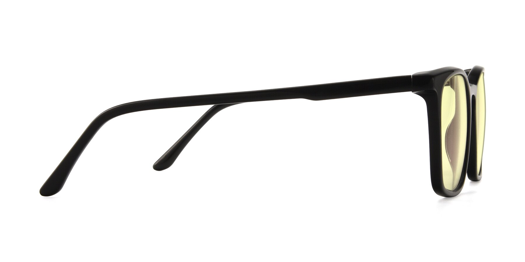 Side of Vigor in Black with Light Yellow Tinted Lenses