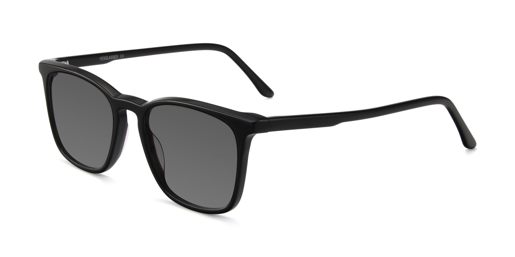 Angle of Vigor in Black with Medium Gray Tinted Lenses