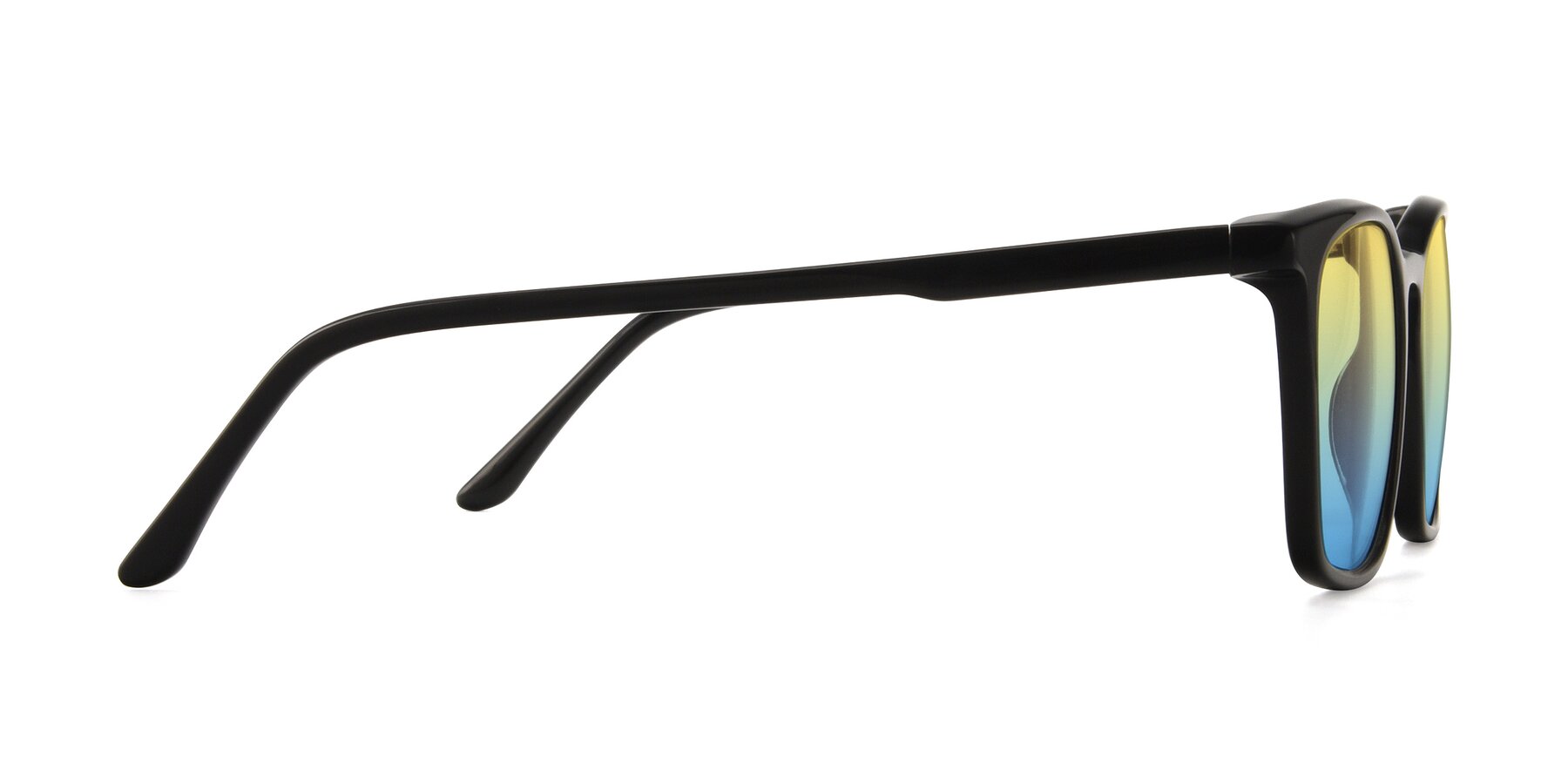 Side of Vigor in Black with Yellow / Blue Gradient Lenses